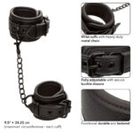 CALEXOTICS - NOCTURNAL MANICHETTE DA POLSO IN PELLE REGOLABILI NERE - immagine 4
