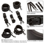 CALEXOTICS - NOCTURNAL CINGHIE PER LETTO IN PELLE REGOLABILI NERE - immagine 3