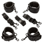 CALEXOTICS - NOCTURNAL CINGHIE PER LETTO IN PELLE REGOLABILI NERE - immagine 2