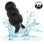 CALEXOTICS - ROCK BOTTOM PERLINE TAPPO ANALE 10 VIBRAZIONI SILICONE NERO - immagine 9