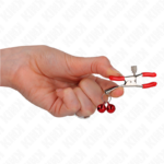 KINK - PINZA PER CAPEZZOLI DOPPIA CAMPANA ROSSA 6 CM - immagine 4