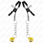 KINK - MORSETTI PER CAPEZZOLI CON PENDENTE JINGLE BELL ORO 6 CM - immagine 2