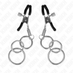 KINK - MORSETTO PER CAPEZZOLO CON 3 O-RING 6 CM - immagine 2