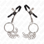 KINK - MORSETTO PER CAPEZZOLO O RING E CATENELLA ARGENTO 6 CM - immagine 2
