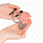 KINK - PINZE PER CAPEzzoli CON 2 CATENE SPESSE ARGENTO 20/23 CM - immagine 3