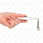 KINK - PINZA PER CAPEzzoli A GANCIO SOTTILE ARGENTO 7 CM - immagine 4