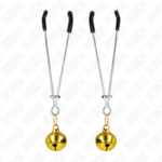 KINK - PINZE PER CAPEZZOLI A CAMPANA SOTTILE ORO 7 CM - immagine 2
