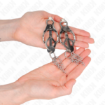 KINK - PINZE PER CAPEZZOLI TRIFOGLIO GIAPPONESE CON CATENINE ARGENTO - immagine 3