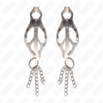 KINK - PINZE PER CAPEZZOLI TRIFOGLIO GIAPPONESE CON CATENINE ARGENTO - immagine 2