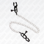 KINK - MORSETTI PER CAPEZZOLI A CATENA PIATTA ARGENTO 30 CM - immagine 2