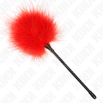 KINK - PIUME ROSSE TICKLE UTILIZZATE PER IL KIT BONDAGE 27 CM - immagine 2