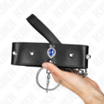 KINK - COLLANA 65 CM CON CINTURINO CON DIAMANTI BLU REGOLABILE 36-43 CM X 5 CM - immagine 5