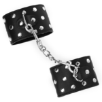 KINK - RESISTENZA DA POLSO CON CHIUSURA A SCATTO COMPLETA DI RIVETTI NERA REGOLABILE 19-24 CM X 5,5 CM - immagine 4