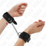 KINK - RESISTENZA DA POLSO CON MOTIVO SERPENTE NERO REGOLABILE 20-28 CM X 5,4 CM - immagine 4