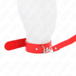 KINK - COLLANA CON CINTURA 116 CM ROJO CINTURINO REGOLABILE 32-50 CM X 8 CM - immagine 5
