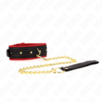 KINK - COLLARE CON GUINZAGLIO IN TESSUTO TINTO REGOLABILE 33-48 CM X 5,7 CM - immagine 2