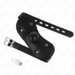 KINK - MASCHERA BOCCA BALL GAG CON SERRATURA REGOLABILE 42-60 CM - immagine 2