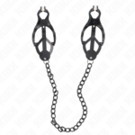 KINK - PINZE PER CAPEZZOLI TRIFOGLIO GIAPPONESE CON CATENA NERA 30 CM