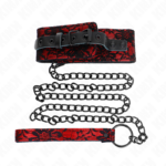 KINK - COLLANA IN PIZZO CON CINTURA CON CINTURA IN VERA PELLE 105 CM / 44 X 5,5 CM - immagine 2