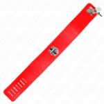 KINK - COLLANA CON CINTURA 65 CM CON LARGO CINTURINO ROSSO REGOLABILE 33,5-41 CM X 5 CM - immagine 6