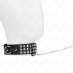 KINK - COLLANA CON CINTURINO 65 CM CON LUCIDI REGOLABILE 37-42 CM X 5,3 CM - immagine 2