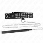 KINK - COLLANA CON CINTURINO 65 CM CON LUCIDI REGOLABILE 37-42 CM X 5,3 CM - immagine 3