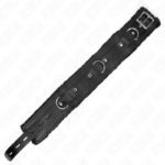 KINK - COLLARE CON GUINZAGLIO 65 CM CON RESTRIZIONI NERO 36-42 CM X 5,5 CM - immagine 6