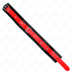 KINK - COLLANA CON CINTURINO ROSSO 65 CM REGOLABILE 36-43 CM X 5 CM - immagine 6