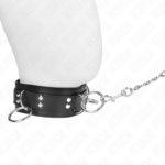 KINK - COLLANA SCHIAVIT? 3 ANELLI CON CINTURINO 80 CM 53 X 5 CM - immagine 2