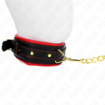 KINK - COLLANA CON CINTURINO IN SIMILPELLE SPUGNA MODELLO 2 REGOLABILE 37-54 CM X 3 CM - immagine 3