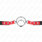KINK - GAG CON O-RING MULTIPLI 4/4,8 CM ROSSO 38 X 56 CM - immagine 4