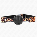 KINK - PALLA TRASPIRANTE LEOPARDO 4,5 CM BAVAGLIO 65 x 2,5 CM - immagine 2