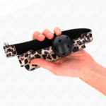 KINK - PALLA TRASPIRANTE LEOPARDO 4,5 CM BAVAGLIO 65 x 2,5 CM - immagine 3