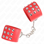 KINK - RESISTENZA DA POLSO CON CHIUSURA A SCATTO ROSSO REGOLABILE 19-24 CM X 5,5 CM - immagine 2