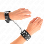 KINK - CINTURINI CON DOPPIA LINEA DI BORCHIE REGOLABILI NERO - immagine 4