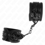 KINK - RESISTENZA DA POLSO CON MOTIVO A DIAMANTI NERO REGOLABILE 17-26 CM X 5,5 CM - immagine 2