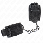 KINK - POLSI RICOPERTI DI PIZZO SCURO REGOLABILI NERO 19-26 CM - immagine 2