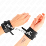 KINK - RESISTENZA DA POLSO DELUXE CON BLOCCAGGIO NERO REGOLABILE 14,5-21 CM X 6 CM - immagine 4