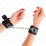 KINK - RESISTENZA DA POLSO IN NYLON NERO CON CINTURA IN PELLE NERA REGOLABILE 19-29 CM X 5,1 CM - immagine 4
