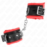 KINK - RESISTENZA DA POLSO PESANTE CON FODERA IN PELLICCIA ROSSA REGOLABILE 20-30 CM X 6 CM - immagine 2