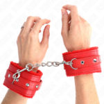 KINK - POGGIPOLSI PREMIUM IMBOTTITI IN PELLICCIA ROSSI CON CINTURA ROSSA REGOLABILE 17-29 CM X 6 CM - immagine 4