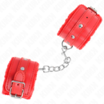 KINK - POGGIPOLSI PREMIUM IMBOTTITI IN PELLICCIA ROSSI CON CINTURA ROSSA REGOLABILE 17-29 CM X 6 CM - immagine 2
