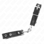 KINK - MINI BRACCIALETTI NERI CON BORCHIE REGOLABILI 16-22 CM X 2 CM - immagine 2
