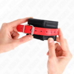 KINK - RESISTENZA DA POLSO NERA CON CINTURA ROSSA REGOLABILE 17-28 CM X 6 CM - immagine 3