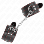 KINK - RESISTENZA DA POLSO NERA CON FODERA ROSSA REGOLABILE 20-28 CM X 5,5 CM - immagine 2