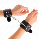 KINK - RESISTENZA DA POLSO NERA CON FODERA ROSSA REGOLABILE 20-28 CM X 5,5 CM - immagine 3