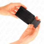KINK - TENUTA DA POLSO IN NYLON HOOK&LOOP ROSSO-NERO MODELLO 1 REGOLABILE 25-35 CM X 6 CM - immagine 3