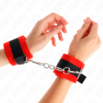 KINK - POLSINI IN PELLICCIA PER PRINCIPIANTI NERO-ROSSO 30 X 7 CM - immagine 4