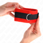 KINK - POLSINI IN PELLICCIA PER PRINCIPIANTI NERO-ROSSO 30 X 7 CM - immagine 3