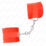 KINK - POLSINI IN PELLICCIA PER PRINCIPIANTI ROSSO 30 X 7 CM - immagine 2